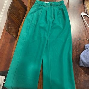 Princess Polly straight leg pants green